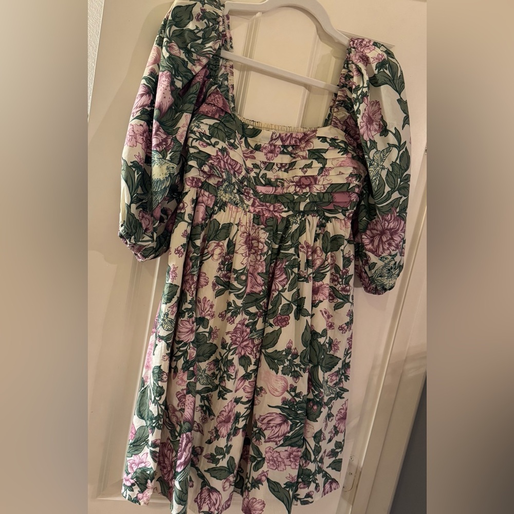 Abercrombie and Fitch Pink and Green Floral Dress